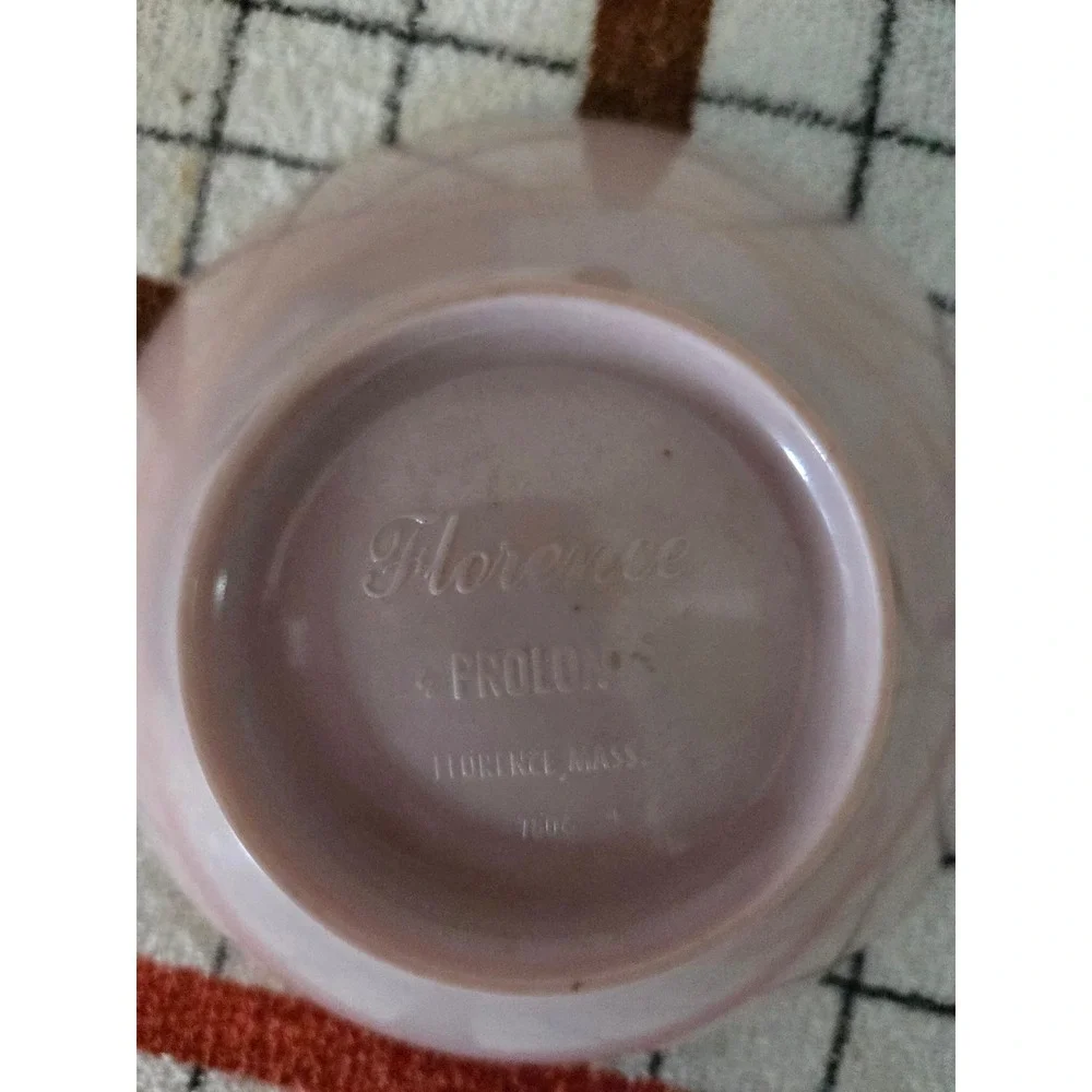 Vintage Prolon Florence Melamine Bowls Set of 4 Pink Mid Century Modern 6 Inch